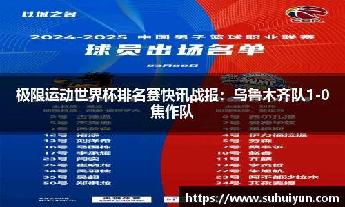 极限运动世界杯排名赛快讯战报：乌鲁木齐队1-0焦作队